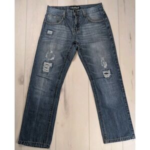 Vintage Southpole Jeans Mens 33x30 Blue Skater Y2K Grunge Distressed Denim